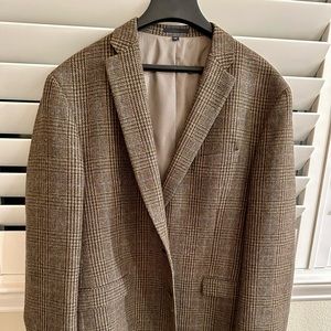 Joseph A. Banks Brown Tweed Blazer 42L